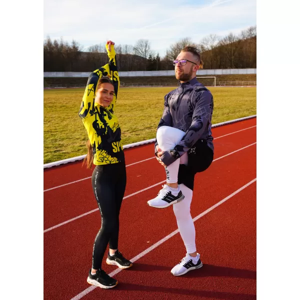  Dámska športová mikina premium plus ALTISPORT VOJ/ALW076MI04 FLUO-ŽLTÁ 