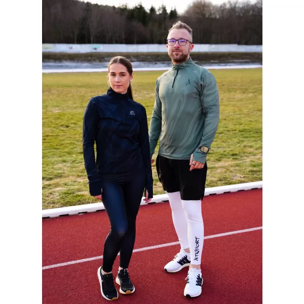  Pánska športová mikina premium plus ALTISPORT VOJ/ALM072MI04 ZELENÁ 