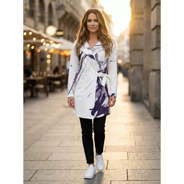  Dámska prémiová taška na mikinu ALTISPORT VOJ/ALW074MI05 BIELA FIALOVÁ 