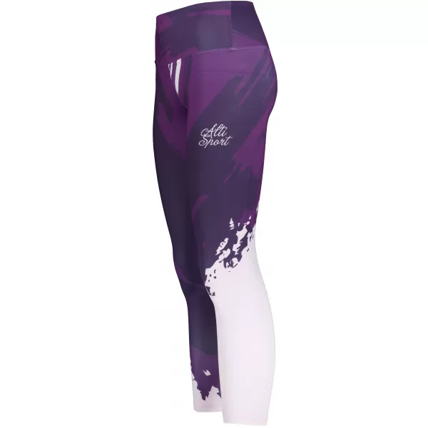  Dámske dlhé prémiové legíny ALTISPORT VOJ/ALW081LEG01 TMAVO FIALOVÁ 