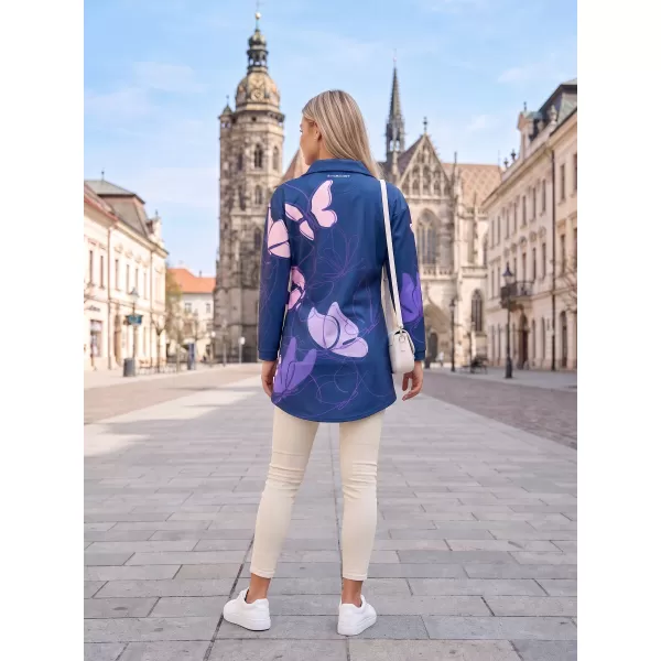  Dámska prémiová taška na mikinu ALTISPORT VOJ/ALW086MI05 TMAVO MODRO-FIALOVÁ 
