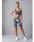 Dámske legíny nad kolená premium ALTISPORT VOJ/ALW081LEG02 ČIERNO-ŠEDÁ