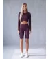 Dámske legíny nad kolená premium ALTISPORT VOJ/ALW072LEG02 VÍNOVO ČERVENÉ
