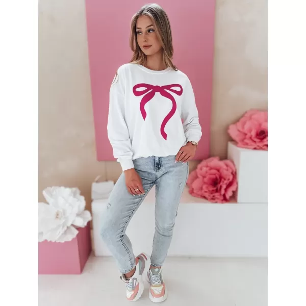  Dámska oversize mikina DSTREET SOFTTIE BY1359 BIELA 