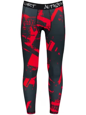Pánske športové legíny dlhej prémie ALTISPORT VOJ/ALM079LEG01 ČIERNY
