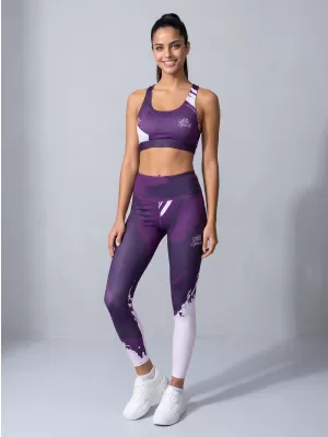 Dámske dlhé prémiové legíny ALTISPORT VOJ/ALW081LEG01 TMAVO FIALOVÁ