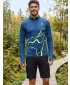 Pánska športová mikina premium plus ALTISPORT VOJ/ALM073MI04 NÁMORNÍCKA-FLUO ŽLTÁ