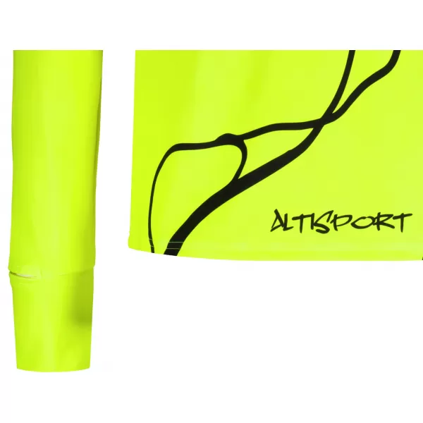  Pánska športová mikina premium plus ALTISPORT VOJ/ALM073MI04 FLUO-ŽLTÁ 