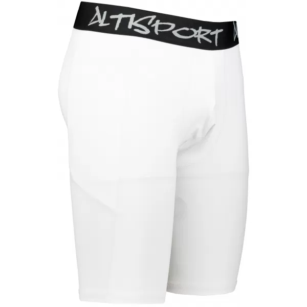  Pánske športové legíny nad kolená premium ALTISPORT VOJ/ALM000LEG02 BIELA 