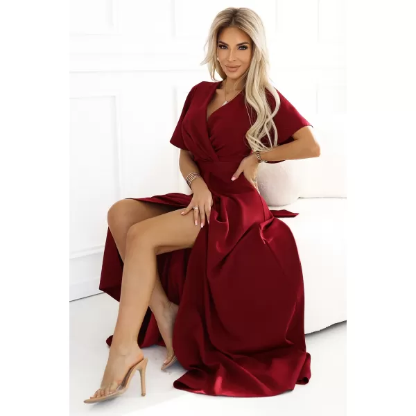  Šaty NUMOCO JENNIFER 581-2 BORDOVÁ 