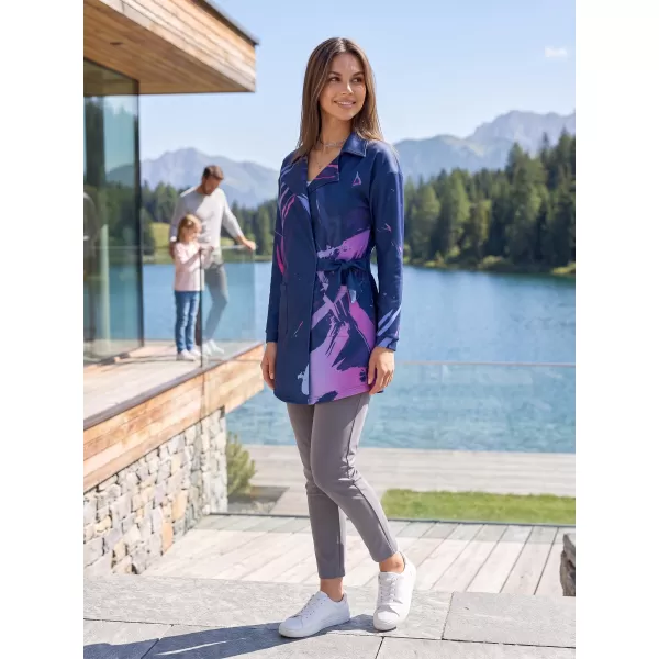  Dámska prémiová taška na mikinu ALTISPORT VOJ/ALW074MI05 MODRO-FIALOVÁ 