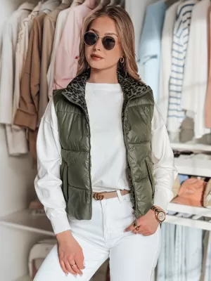 Dámska vesta DSTREET CHIPUFF TY4824 ZELENÁ