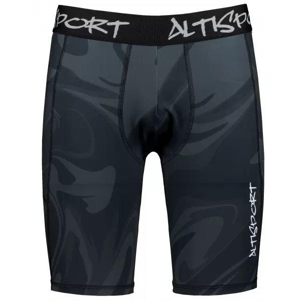  Pánske športové legíny nad kolená premium ALTISPORT VOJ/ALM072LEG02 ČIERNA 
