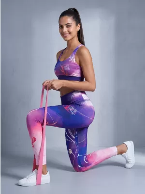 Dámske dlhé prémiové legíny ALTISPORT VOJ/ALW083LEG01 FIALOVÁ