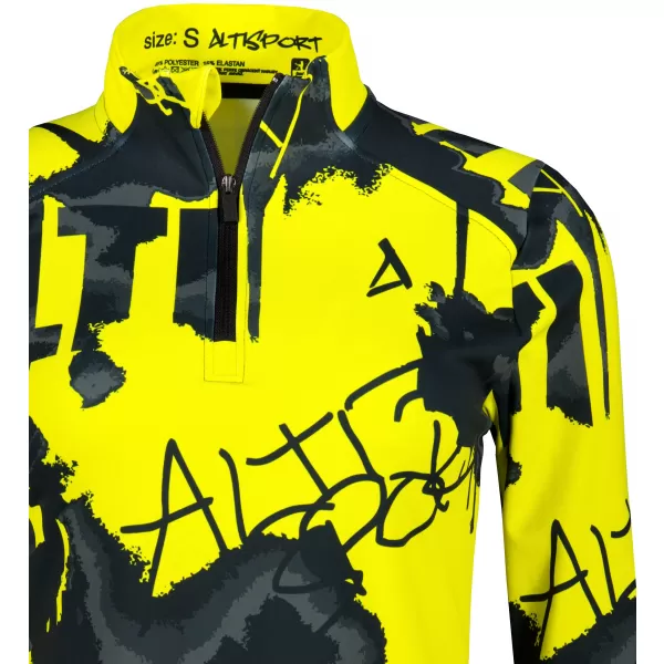  Dámska športová mikina premium plus ALTISPORT VOJ/ALW076MI04 FLUO-ŽLTÁ 