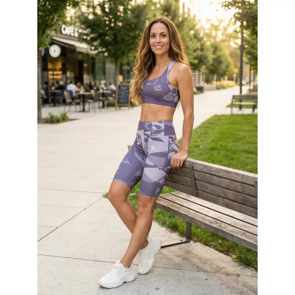  Dámske legíny nad kolená premium ALTISPORT VOJ/ALW080LEG02 SIVOFIALOVÁ 