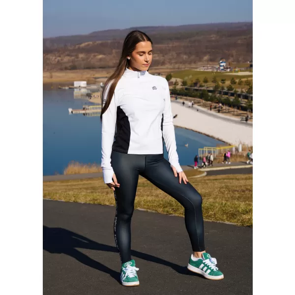  Dámska športová mikina premium plus ALTISPORT VOJ/ALW078MI04 BIELA 