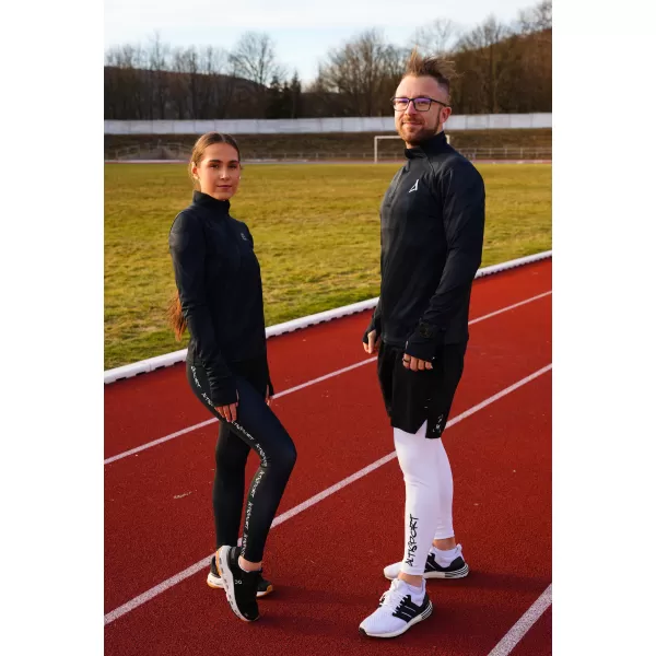  Pánska športová mikina premium plus ALTISPORT VOJ/ALM072MI04 ČIERNA 