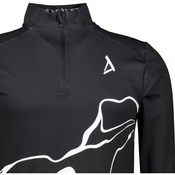  Pánska športová mikina premium plus ALTISPORT VOJ/ALM073MI04 ČIERNA 