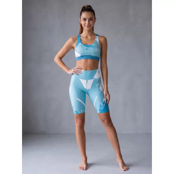  Dámske legíny nad kolená premium ALTISPORT VOJ/ALW081LEG02 MODRÁ 