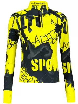 Dámska športová mikina premium plus ALTISPORT VOJ/ALW076MI04 FLUO-ŽLTÁ