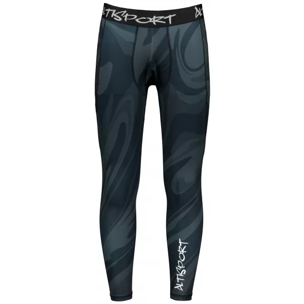  Dlhé pánske prémiové športové legíny ALTISPORT VOJ/ALM072LEG01 ČIERNA 