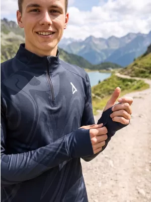 Pánska športová mikina premium plus ALTISPORT VOJ/ALM072MI04 ČIERNA