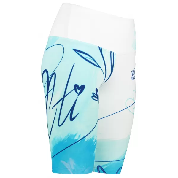  Dámske legíny nad kolená premium ALTISPORT VOJ/ALW083LEG02 BIELA MODRÁ 