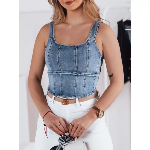  Dámske tielko DSTREET VESTTOP RY2727 MODRÁ 