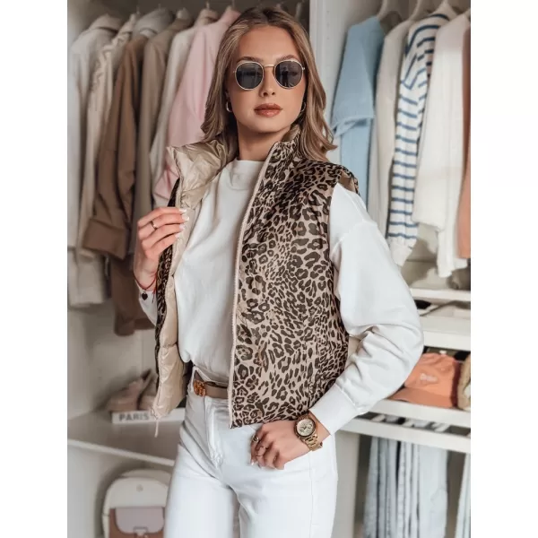  Dámska vesta DSTREET CHIPUFF TY4825 KARAMEL 