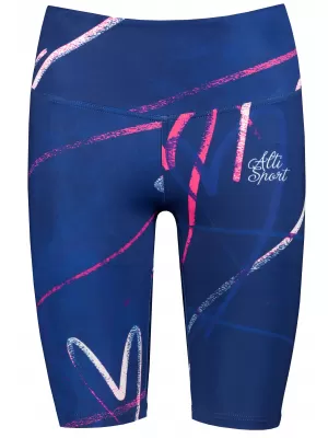Dámske legíny nad kolená premium ALTISPORT VOJ/ALW082LEG02 TMAVO MODRÁ