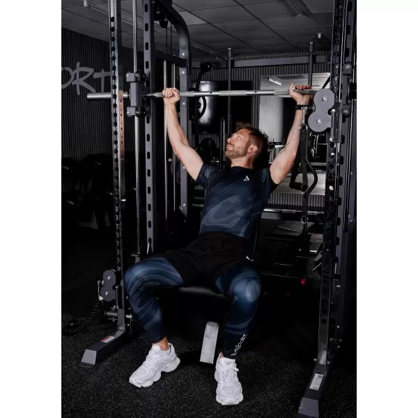  Dlhé pánske prémiové športové legíny ALTISPORT VOJ/ALM072LEG01 ČIERNA 