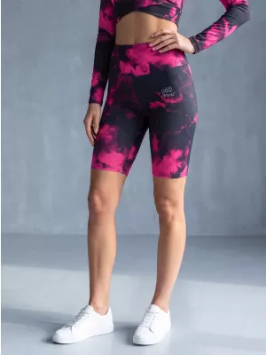 Dámske legíny nad kolená premium ALTISPORT VOJ/ALW066LEG02 ČIERNA RUŽOVÁ