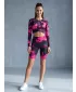 Dámske legíny nad kolená premium ALTISPORT VOJ/ALW066LEG02 ČIERNA RUŽOVÁ