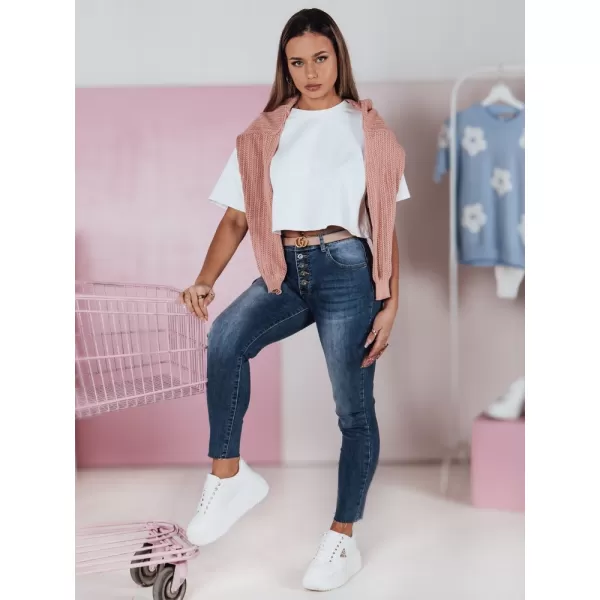  Dámske nohavice DSTREET SKYFINE UY2361 MODRÁ 