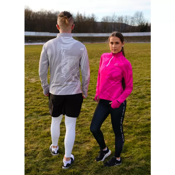  Pánska športová mikina premium plus ALTISPORT VOJ/ALM072MI04 SIVÁ 