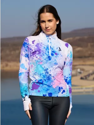 Dámska športová mikina premium plus ALTISPORT VOJ/ALW055MI04 FIALOVÁ/MODRÁ
