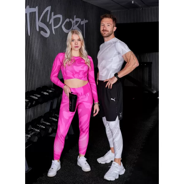  Dlhé pánske prémiové športové legíny ALTISPORT VOJ/ALM072LEG01 SIVÁ 