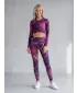 Dámske dlhé prémiové legíny ALTISPORT VOJ/ALW082LEG01 FIALOVÁ