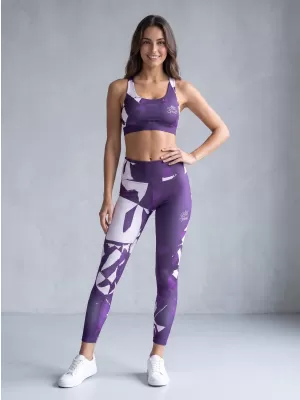 Dámske dlhé prémiové legíny ALTISPORT VOJ/ALW080LEG01 TMAVO FIALOVÁ