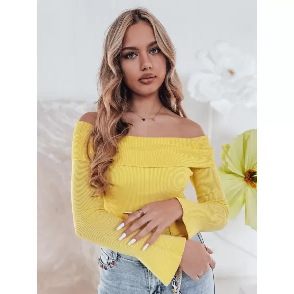  Dámsky sveter DSTREET SHOWIT MY2425 JANTÁROVÁ 