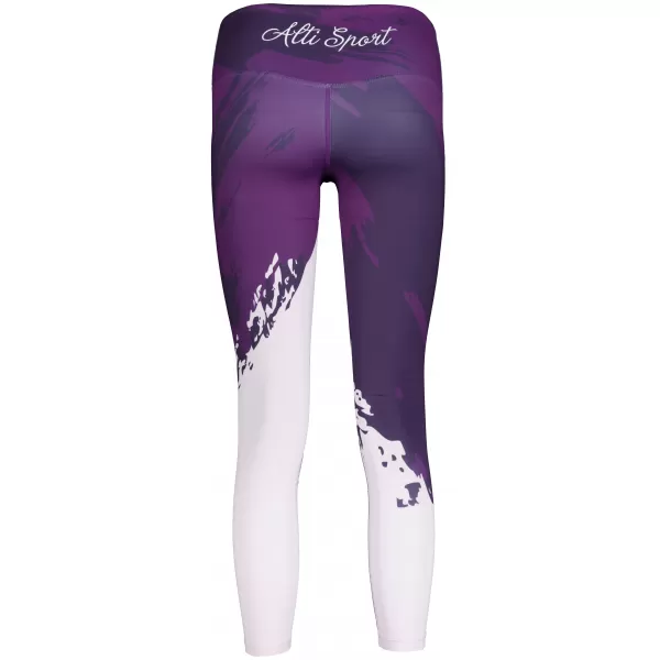  Dámske dlhé prémiové legíny ALTISPORT VOJ/ALW081LEG01 TMAVO FIALOVÁ 