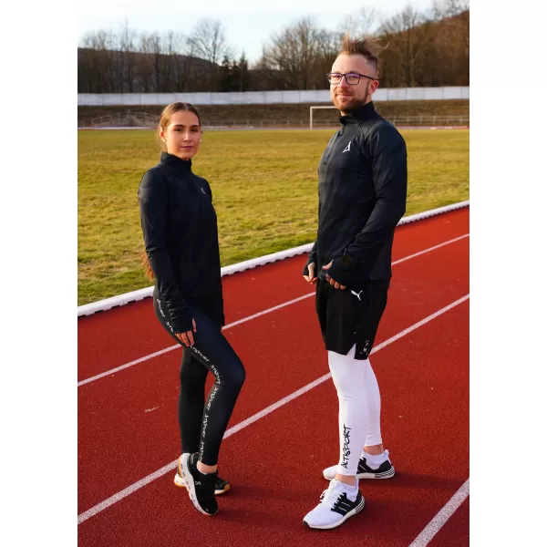  Dámska športová mikina premium plus ALTISPORT VOJ/ALW072MI04 ČIERNA 