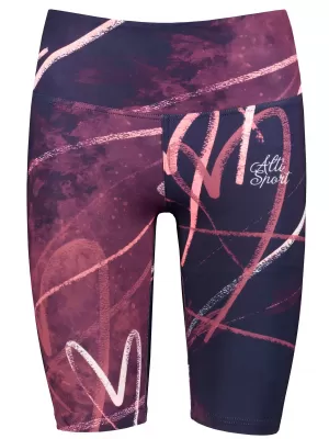 Dámske legíny nad kolená premium ALTISPORT VOJ/ALW082LEG02 FIALOVÁ