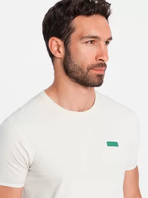 Pánske tričko OMBRE om-tsct-0151 biela
