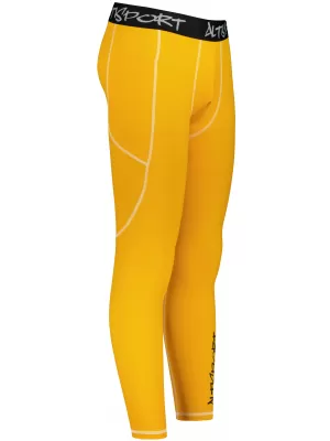 Dlhé pánske prémiové športové legíny ALTISPORT VOJ/ALM000LEG01 ORANŽOVÁ