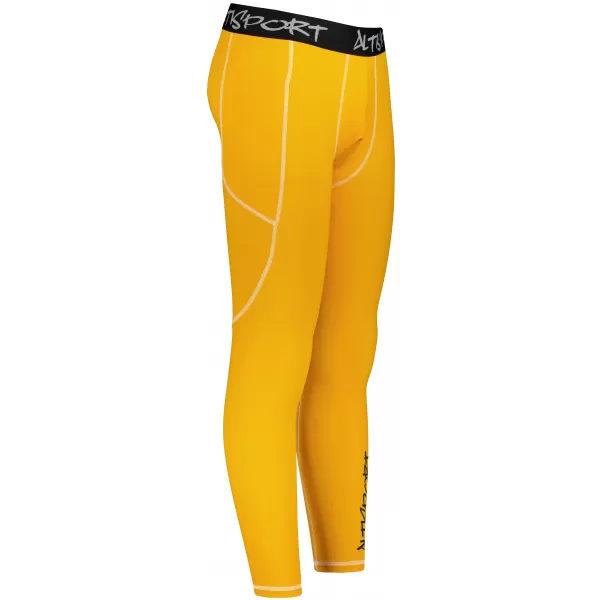 Dlhé pánske prémiové športové legíny ALTISPORT VOJ/ALM000LEG01 ORANŽOVÁ 