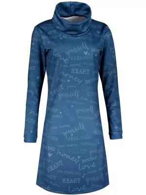 Dámska prémiová predĺžená mikina ALTISPORT VOJ/ALW067MI06 MODRÁ