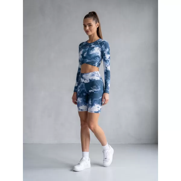  Dámske legíny nad kolená premium ALTISPORT VOJ/ALW066LEG02 TMAVO MODRÁ 
