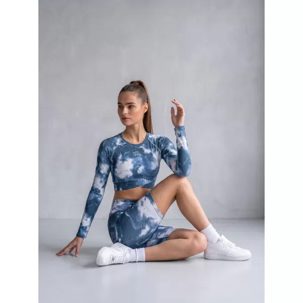  Dámske legíny nad kolená premium ALTISPORT VOJ/ALW066LEG02 TMAVO MODRÁ 